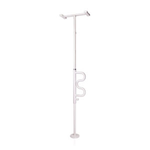 SECURITY POLE & CURVED GRAB BAR