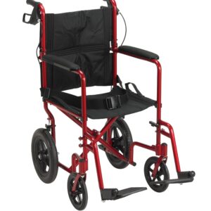 Aluminum Transport Chair with 12" Rear Wheels