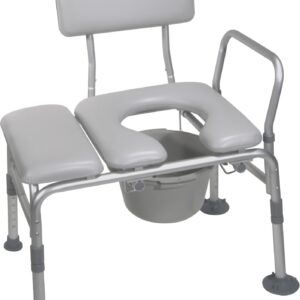 Combination Padded Transfer Bench/Commode
