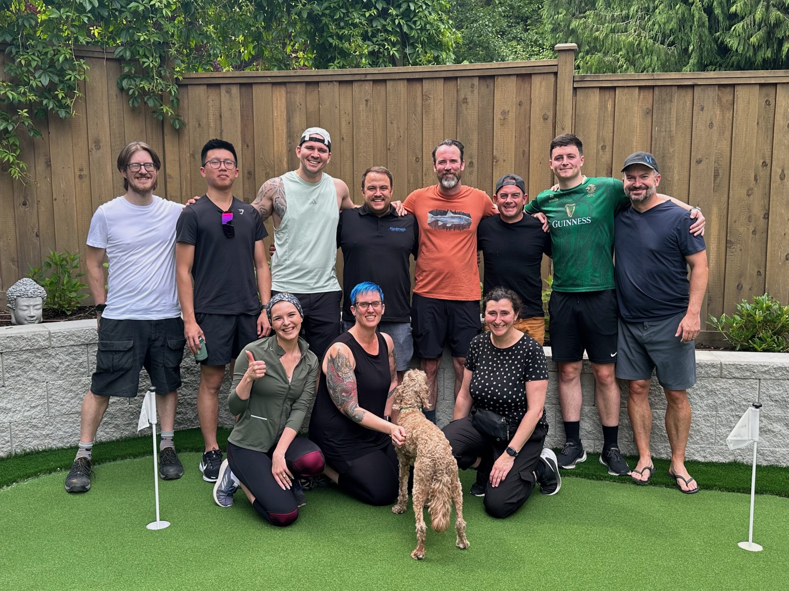 The Macdonald's Home Health Care team after participating in the SCIBC Charity Challenge
